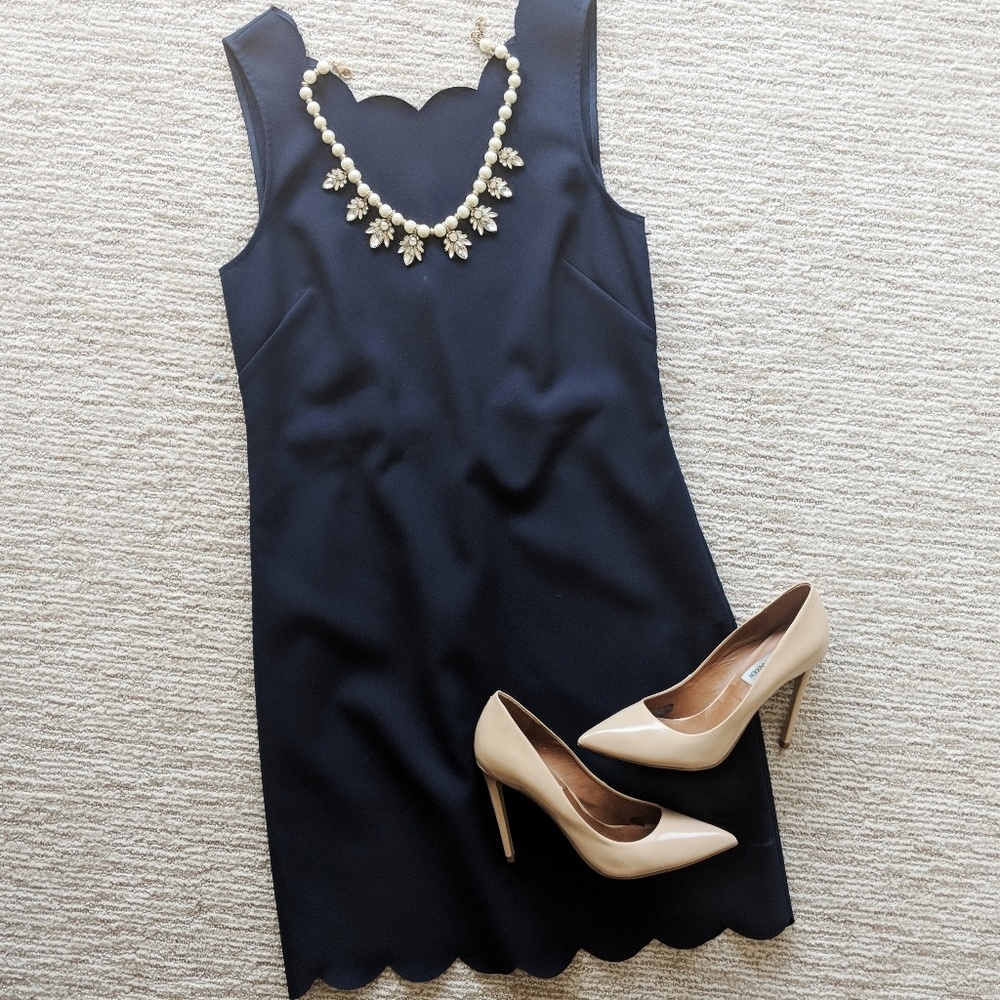 J Crew Scallop Hem Dress